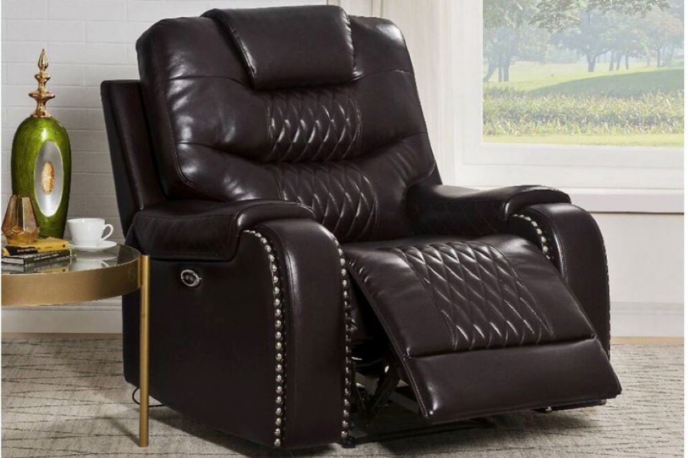 Mikkel Manual Leatherette Recliner - Torque India